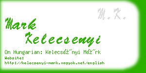 mark kelecsenyi business card